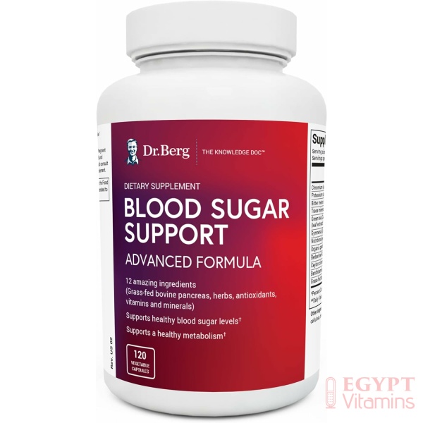 Dr Berg’s Healthy Blood Sugar Support Supplement – 10 Powerful Ingredients, 120 Capsules دكتور بيرج ، مكمل للتحكم فى سكر الدم ، 120 كبسولة