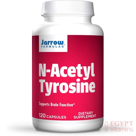 Jarrow Formulas N-Acetyl Tyrosine 350 mg - Supports Brain Function - Contains Vitamin B6 for Amino Acid Metabolism-120 Capsules