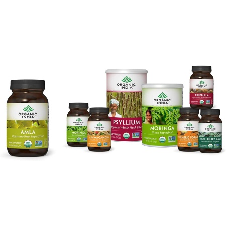 Organic India Amalaki Herbal Vitamin Supplement - Immune Support, Vitamin C, Antioxidant, 90 Capsules
