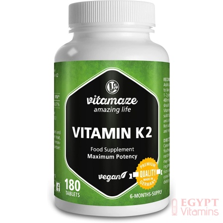 Vitamaze amazing life Vitamin K2 ,180 tablets فيتامين ك2، 180قرص
