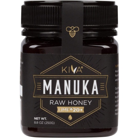Kiva Raw Manuka Honey, Certified UMF 20+ (MGO 825+) - 250 Grams