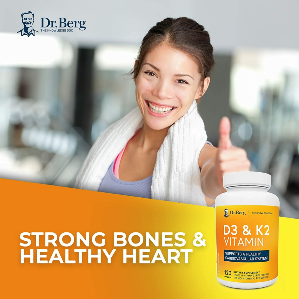 Dr Berg's D3 & K2 120 Capsules | Egypt Vitamins
