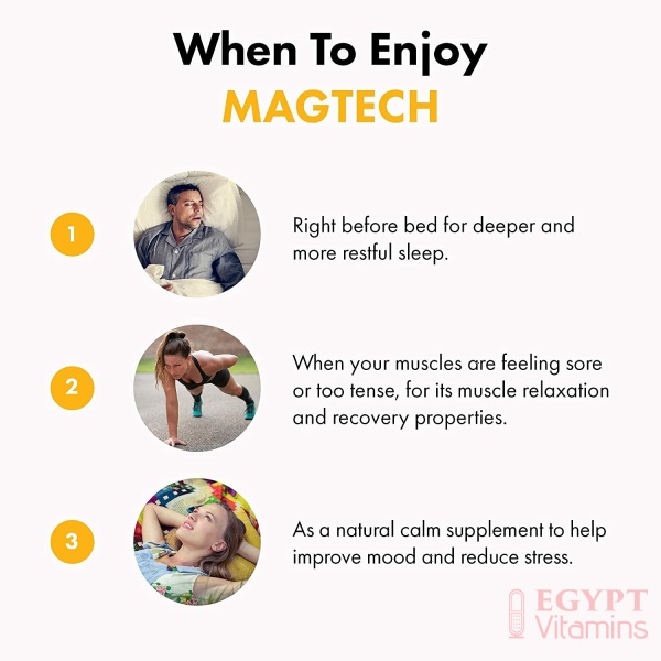 Natural Stacks MagTech Magnesium Supplement 90 ct. - High Quality Triple Blended 100% Chelated Magnesium Complex - L-Threonate (Magtein) for Memory & Focus - Glycinate for Sleep & Relaxation - Taurate for Muscle Cramps & Recovery خليط من أنواع الماغنيسيوم لصحة المخ ولدعم صحة النوم 90 كبسولة نباتية - Image 3