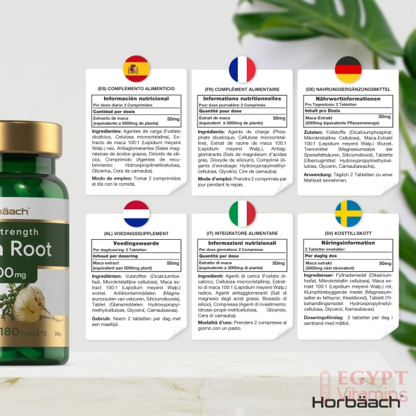 Maca Root 5000mg | 180 Vegan Tablets | High Strength Peruvian Maca Root Extract | Natural Booster Supplement for Men 180 Tablets - Image 6