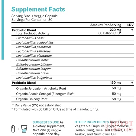 ingredients of probiotics