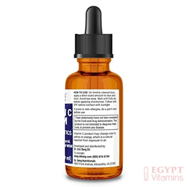 Dr. Berg Vitamin C Serum with Probiotics, Natural Anti-Aging Face Treatment, How to use