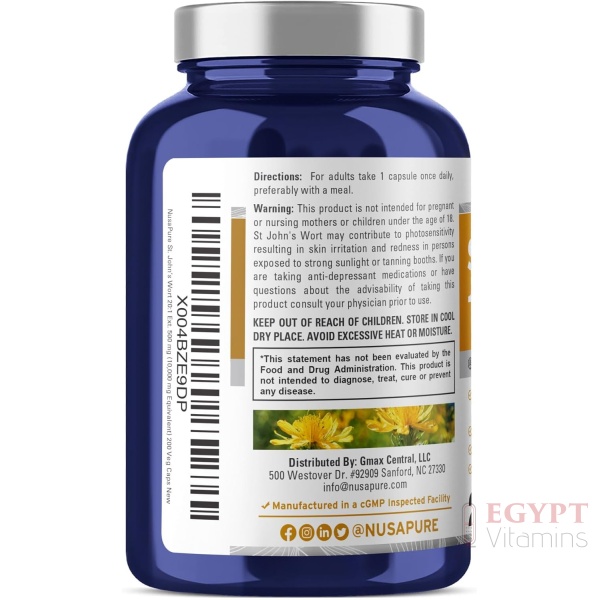 Nusapure, St. John's Wort 10,000mg, 200 Capsules - Image 4