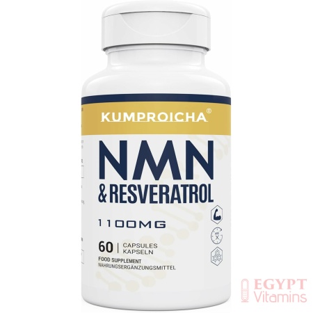 kumproicha Nmn & Trans-Resveratrol Antioxidant & Anti-Aging Supplement (60 Capsules,1100mg)