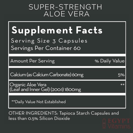 Desert Harvest Aloe Vera, 180 Capsules
