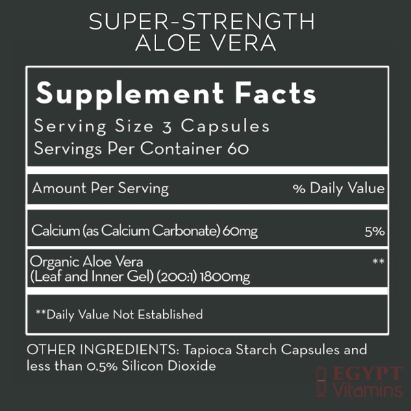 Desert Harvest Aloe Vera, 180 Capsules