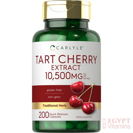 Carlyle Tart Cherry Capsules | 10,500mg | 200 Pills | Max Potency | Tart Cherry Juice Extract