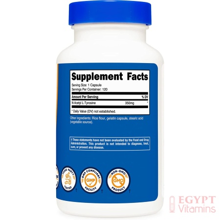 Nutricost N-Acetyl L-Tyrosine (NALT) 350mg, 120 Capsules