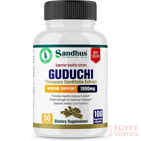 Guduchi (Tinospora Cordifolia) Giloy Immune Support 1000 mg per Serving Vegetarian 100 Capsules