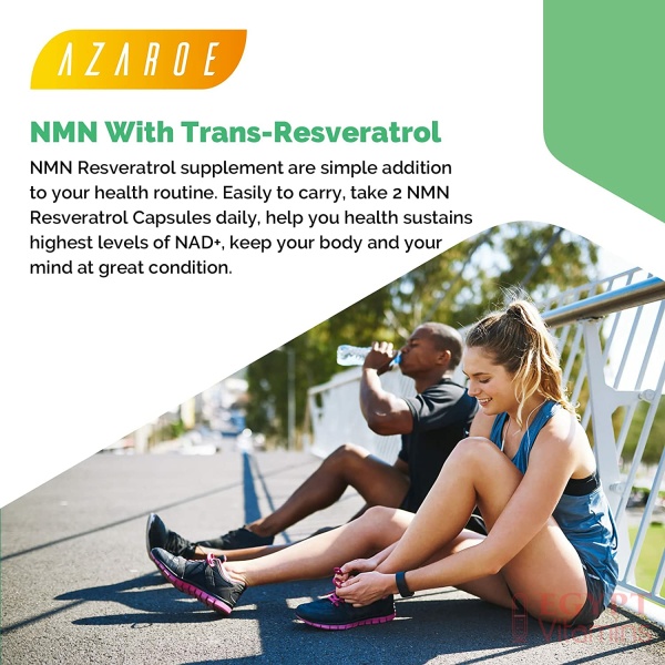 Ultra Purity NMN + Trans-Resveratrol 1100mg, with Black Pepper 50mg for Optimal Absorption, 3-in-1 Advanced Formula to Boost NAD+ Levels, Support Immune Health- 60 Count