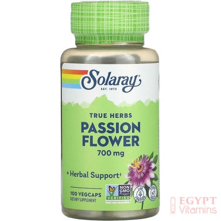 SOLARAY Passion Flower, 700 mg, 100 VegCaps