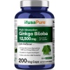Nusapure Ginkgo Biloba Extract 12500 mg, 200 Capsulesخلاصة الجنكو بيلوبا تركيز 12500 مجم عالى الامتصاص ،200 كبسولة