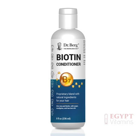 Dr. Berg Biotin Conditioner | Natural Hair & Scalp Rescue with Botanicals | 236 ml