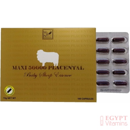 Wealthy Health Maxi 50000 mg Placental Baby Sheep Essence 100 Capsules