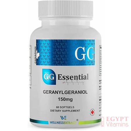 Wellness Extract GG Essential Annatto Derived Dietary Supplement for Statin Users, Pack of 60 Softgels Capsules 150mg
