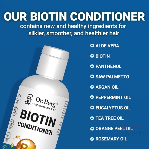 Dr. Berg Biotin Conditioner | Natural Hair & Scalp Rescue with Botanicals | 236 ml - Image 5