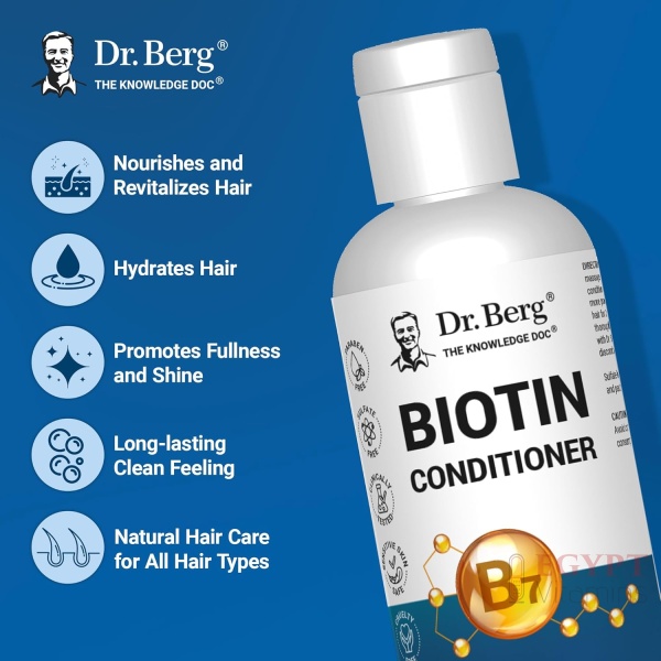 Dr. Berg Biotin Conditioner | Natural Hair & Scalp Rescue with Botanicals | 236 ml - Image 6