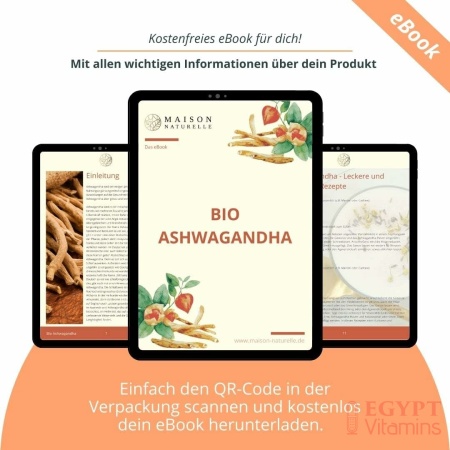 MAISON NATURELLE® Organic Ashwagandha Capsules (Pack of 240, 650 mg per Capsule) - 100% Genuine Ashwaganda - Ground from India & High Dosage, Ashwagandha