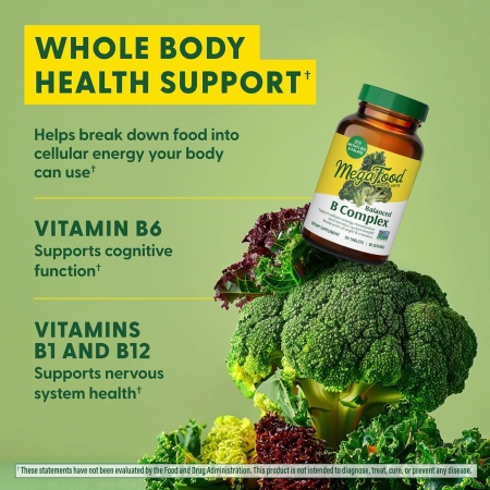 B Complex Vitamins, MegaFood, Natural Energy & Wellness Support, Benefits