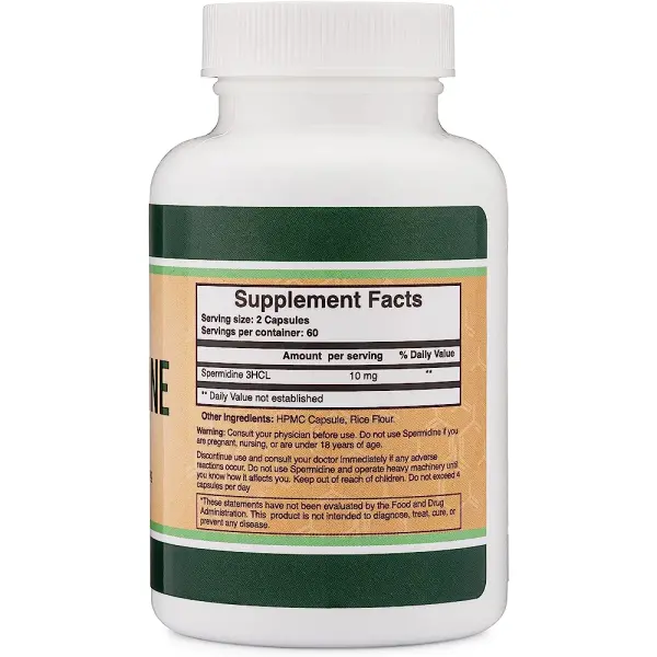 Double Wood Spermidine 10mg, Ingredients