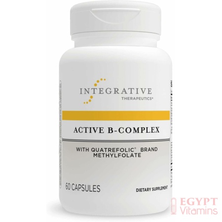Integrative Therapeutics Active B-Complex – Energy Metabolism Support* – B-Complex Vitamin Supplement with 8 B-Vitamins, Vitamin B12, Folate, Choline – 60 Capsules