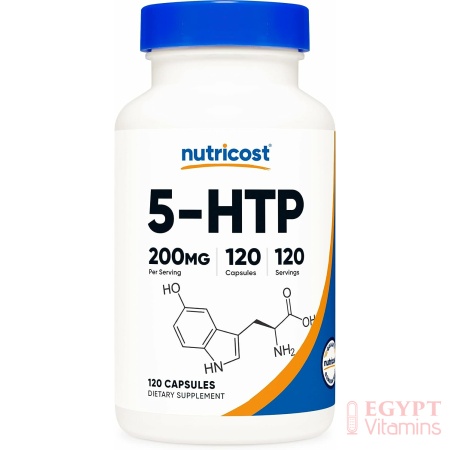 Nutricost 5-HTP 200mg, 120 Vegetarian Capsules (5-Hydroxytryptophan) - Non-GMO & Gluten Free