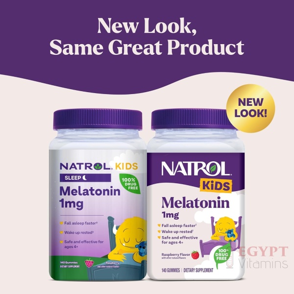 Natrol | Kids Melatonin 1mg, Dietary Supplement for Restful Sleep | 60 Berry-Flavored Gummies - Image 5