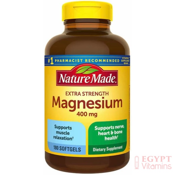 Nature Made Magnesium 400 mg Oxide Extra Strength 180 softgels