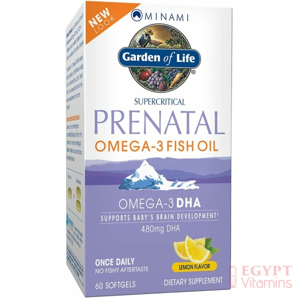 Garden of Life Prenatal DHA Omega 3 Fish Oil - Minami Natural Prenatal, 60 Softgels