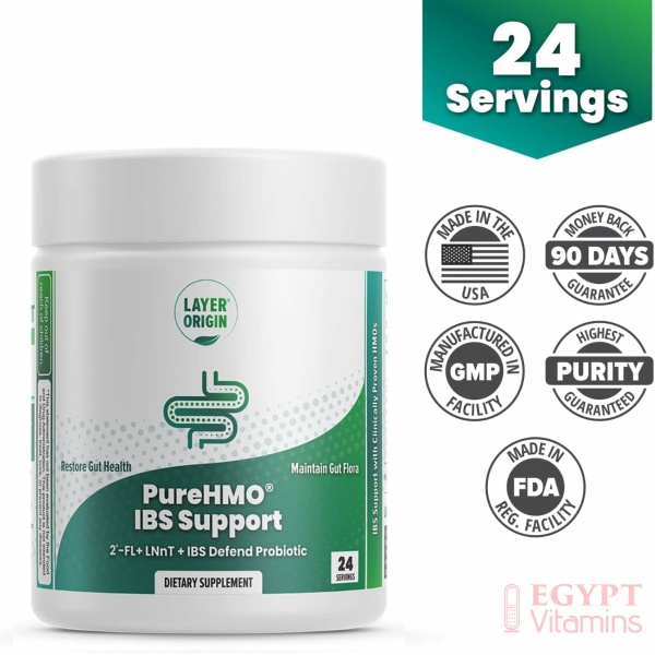 Layer Origin PureHMO IBS Support - Clinically Tested Super Prebiotic + Super Probiotic to Relieve IBS Symptoms - Reduce Inflammation, Strengthen Gut Barriers, and Restore Your Gut Functions - Image 7