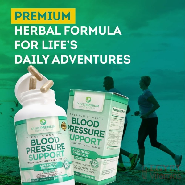 PurePremium Blood Pressure Support with Hawthorn & Hibiscus - for Cardiovascular & Circulatory Health - 180 Capsules - Image 6