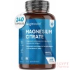 High Strength Magnesium Supplements 1480mg - 240 Magnesium Citrate Capsules - Providing 440mg High Absorption Elemental Magnesium - 4 Months Supply