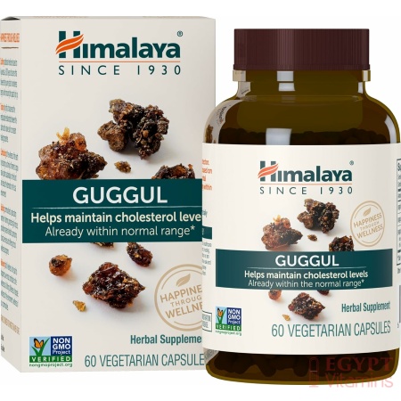 Himalaya Guggul Herbal Supplement, HDL & LDL Support , Liver Health, Liver Cleansing, Triglyceride Support, Bile Production, 720 mg , 60 Capsules
