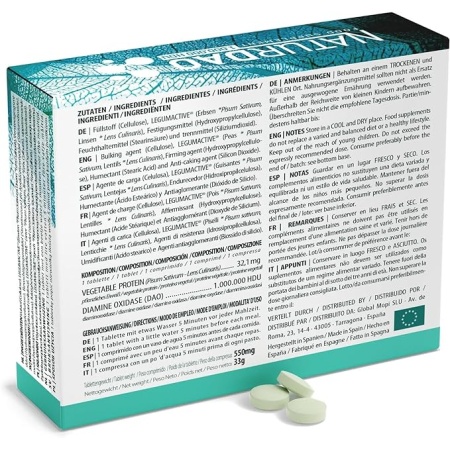 NATURDAO – DAO Enzyme Supplement for Histamine Intolerance – 1,000,000 HDU, 60 Tablets.