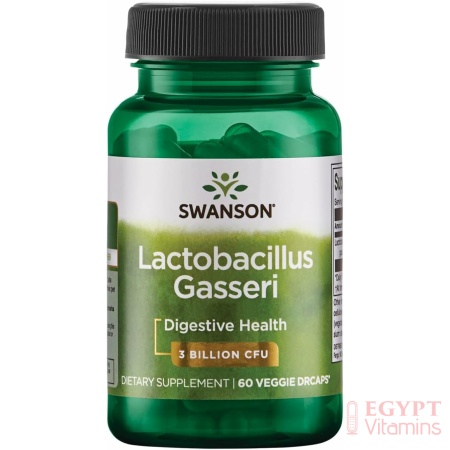 Swanson Lactobacillus Gasseri - Probiotic Supplement Supporting Digestive Health with 3 Billion CFU - Design-Release Satiety & Fat Metabolism Support - (60 Veggie Capsules)
