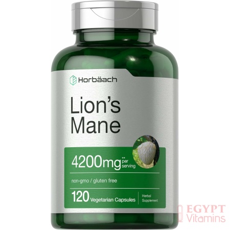 Horbaach Lions Mane Mushroom Extract | 4200mg | 120 Capsules