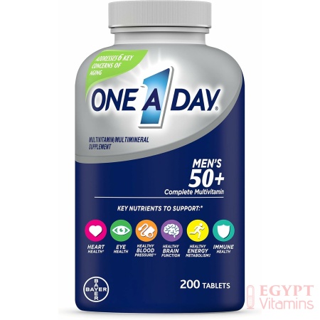 One A Day Men’s 50+ Healthy Advantage Multivitamin, Multivitamin for Men with Vitamins A, C, E, B6, B12, Calcium and Vitamin D, Tablet, 200 Count