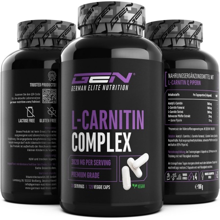 GEN L-Carnitine Triple Complex ,120 capsules