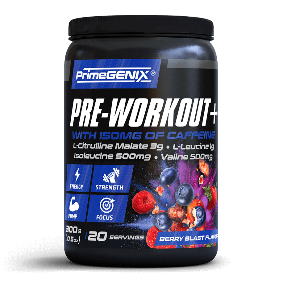 Leding Edge Health PrimeGENIX® PreWorkout+: This unique formula allows you  to increase your performance during workouts, increase energy levels and make  your fitness routine more effective. The formula cuts straight to the