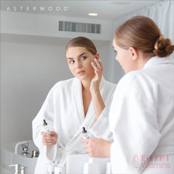 Asterwood Pure Hyaluronic Acid Serum for Face; Plumping Anti-Aging, Hydrating Facial Skin Care Product, Fragrance Free, Pairs Well with Vitamin C Serum & Retinol Serum, 29ml/1 سيروم حمض الهيالورونيك النقي للوجه؛ منتج مرطب للعناية ببشرة الوجه، مضاد للشيخوخة، خالٍ من العطور، يتماشى جيدًا مع سيروم فيتامين سي وسيروم الريتينول، 29 مل - Image 5