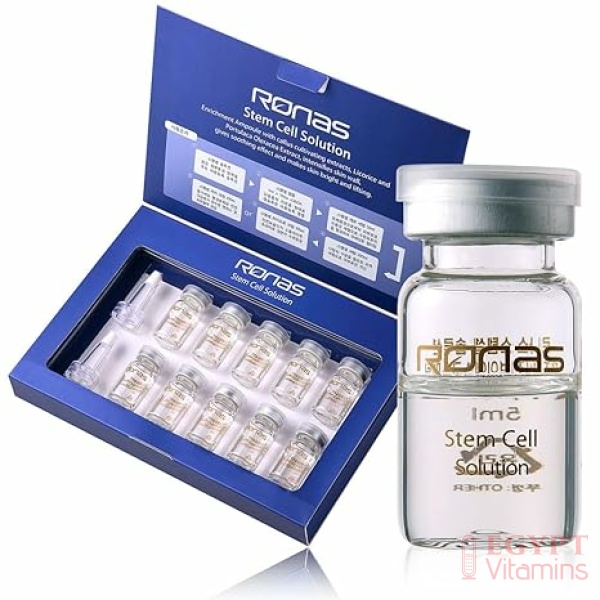 Ronas Stem Cell Solution ampoules Anti Aging Formula Best Anti Aging Serum Plant Stem Cells Hyaluronic Acid Restore Replenish Skin Smooth Wrinkles All Skin type 0.16oz 10vial - Image 4