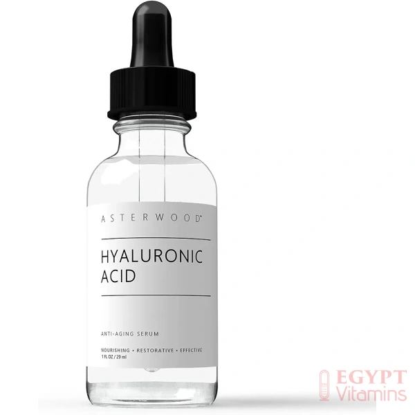 Asterwood Pure Hyaluronic Acid Serum for Face; Plumping Anti-Aging, Hydrating Facial Skin Care Product, Fragrance Free, Pairs Well with Vitamin C Serum & Retinol Serum, 29ml/1 سيروم حمض الهيالورونيك النقي للوجه؛ منتج مرطب للعناية ببشرة الوجه، مضاد للشيخوخة، خالٍ من العطور، يتماشى جيدًا مع سيروم فيتامين سي وسيروم الريتينول، 29 مل