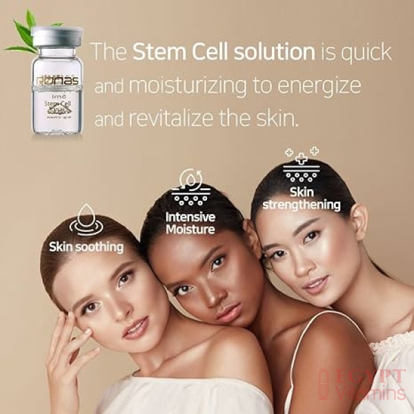 Ronas Stem Cell Solution ampoules Anti Aging Formula Best Anti Aging Serum Plant Stem Cells Hyaluronic Acid Restore Replenish Skin Smooth Wrinkles All Skin type 0.16oz 10vial - Image 3