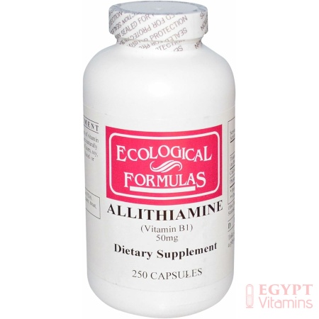 Ecological Formulas Allithiamine Vitamin B1 Capsule, 50 mg, 250 Count