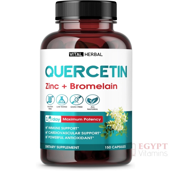 Vital Herbal Quercetin with Zinc and Bromelain 150 Capsules