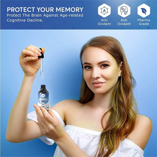 Compass Laboratory Methylene Blue 1% | USP-Grade | Third-Party Tested Brain Health Dietary Supplement | 50ml Glass Dropper Bottle | No Formaldehyde - Image 5